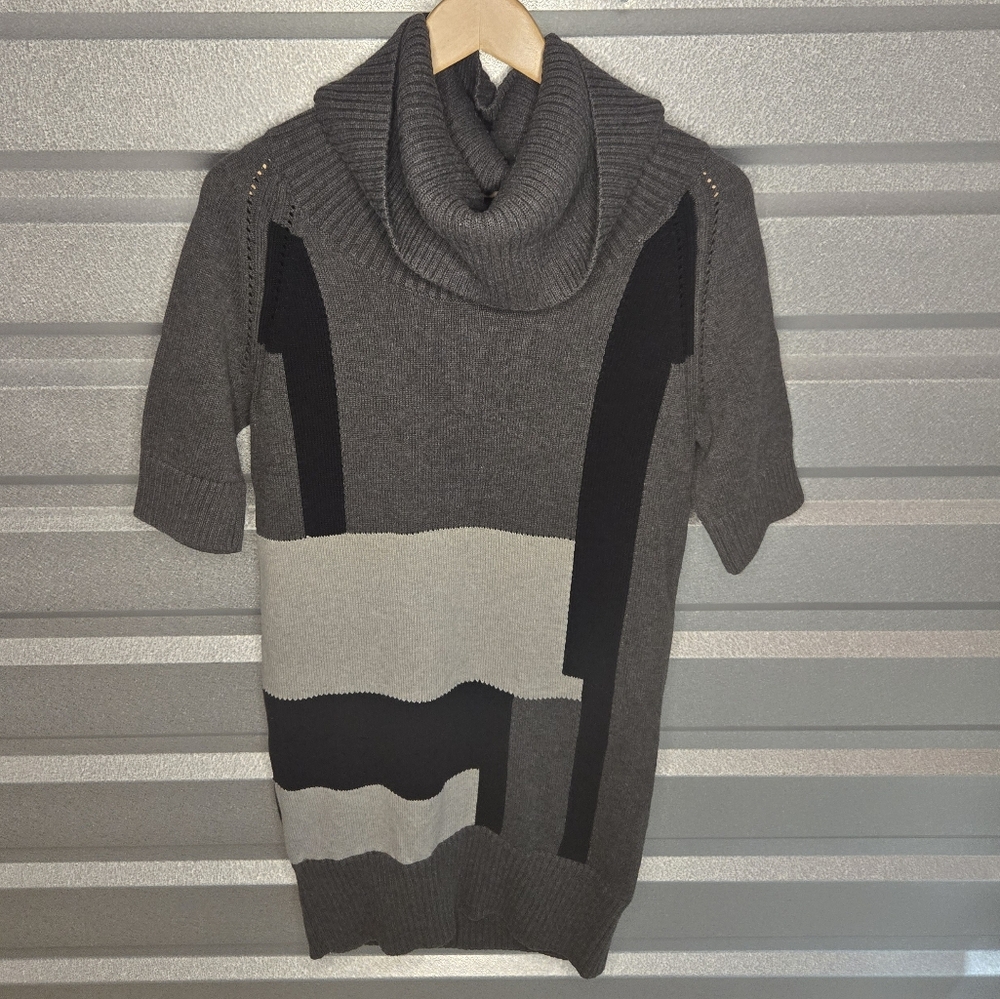 DKNY Sweater Dress – Gray/Black – Size L 💵